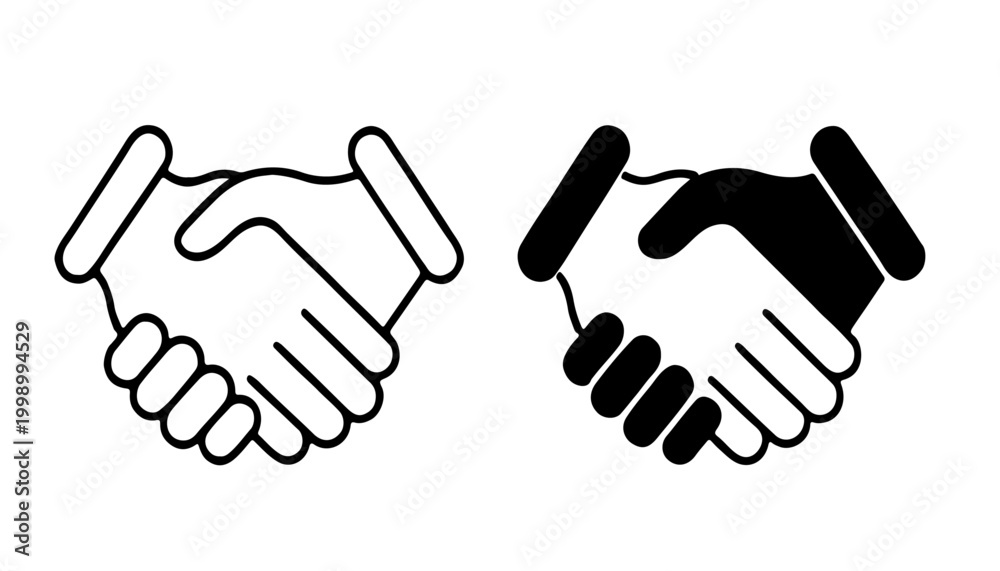 Fototapeta premium Handshake icon Collection for mobile and web apps
