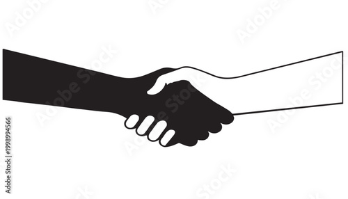 hand shake icon logo design, hand shake illustration