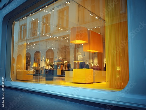 Interior Design Store Display Window Shopping.