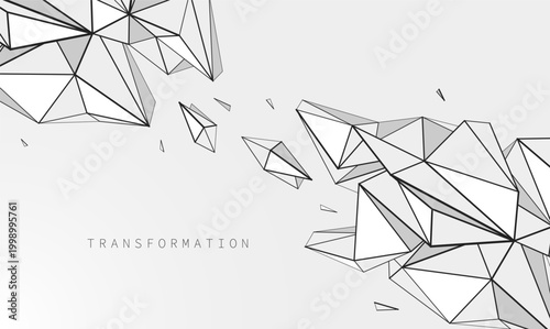 Structural transformation of fragmented forms into a coherent system, expressing process, balance, logic, and the evolution of complex integrated structure.