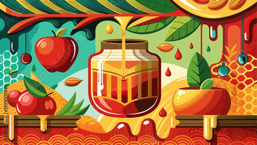 A vintage glass bottle of orange soda with condensation droplets