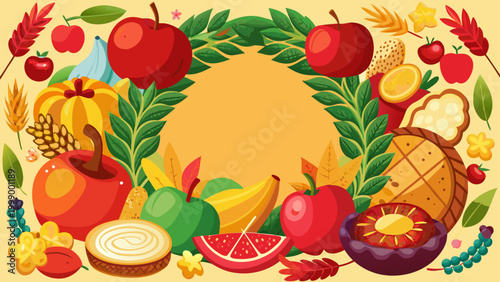 Colorful donut with pink icing and rainbow sprinkles