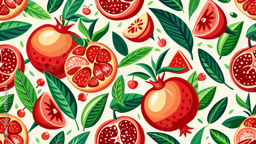 Fresh ripe strawberries with green leaves and stems