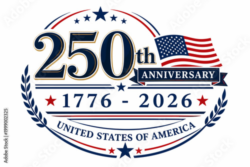 250th anniversary of the united states of america commemorative seal