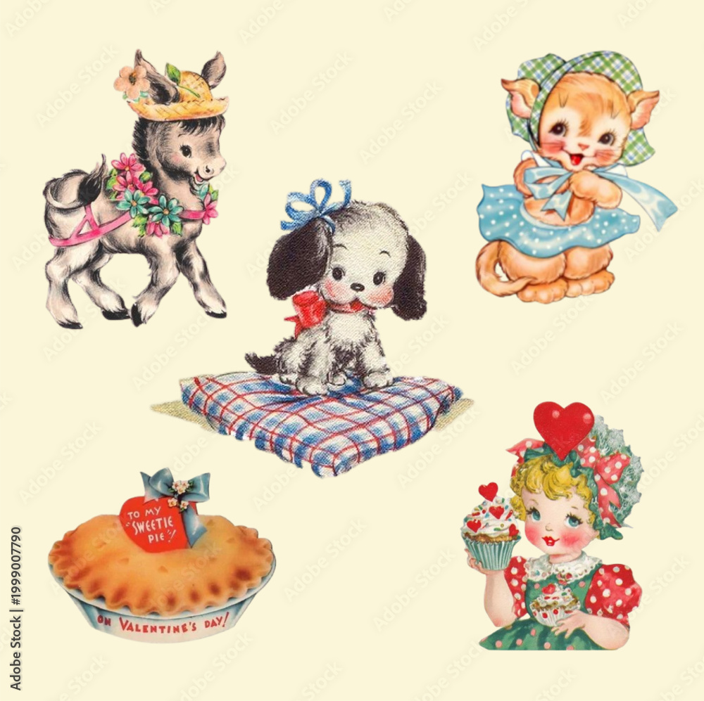 Fototapeta premium Vintage Sticker Set Retro Labels Collection