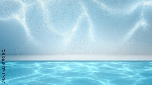 Water surface reflections in a bright indoor space