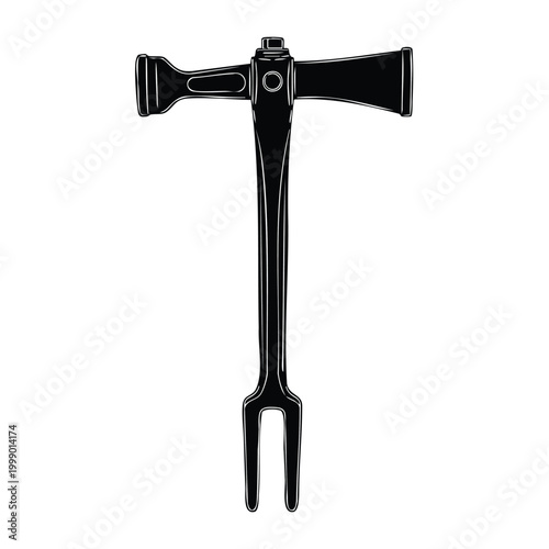 Professional halligan tool forcible entry silhouette for set bundle.