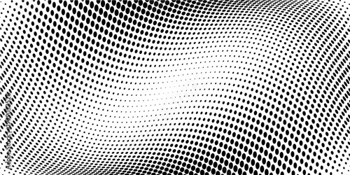 Set of halftone dots gradient pattern texture isolated on white background. Straight dotted spots using halftone circle dot raster texture. Vector blot half tone collection.