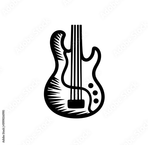 Music Doodle Vector   Hand drawn sketch of guitar 