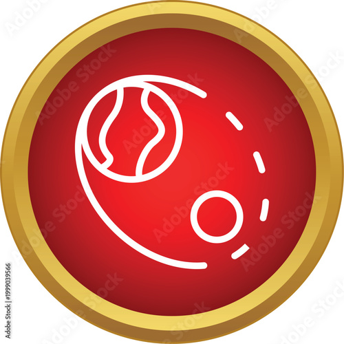 Artery showing atherosclerosis plaque buildup restricting blood flow in a red button