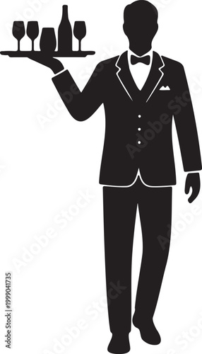 210_A waiter gracefully carry_traced