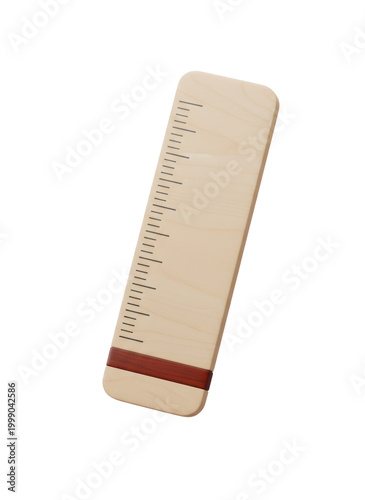 Wood Ruler Icon, isolated on a transparent background