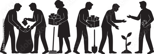189_A group of people working_traced