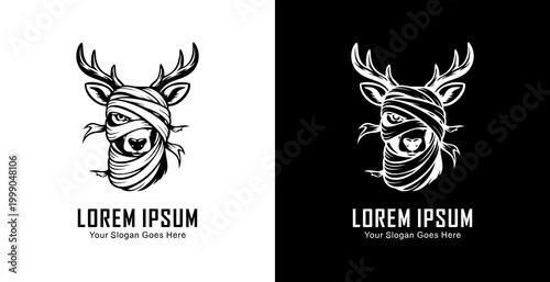 The logo design is a deer head wrapped in a bandage