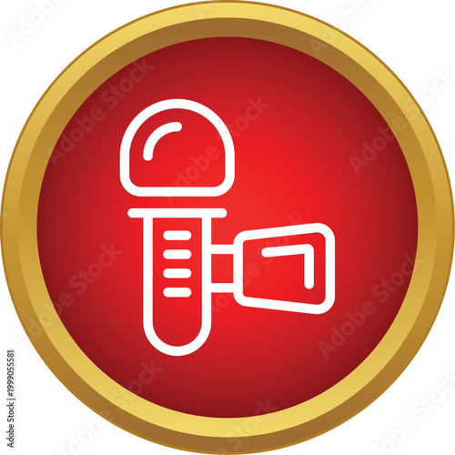 Video camera recorder icon illustrating media production and technology