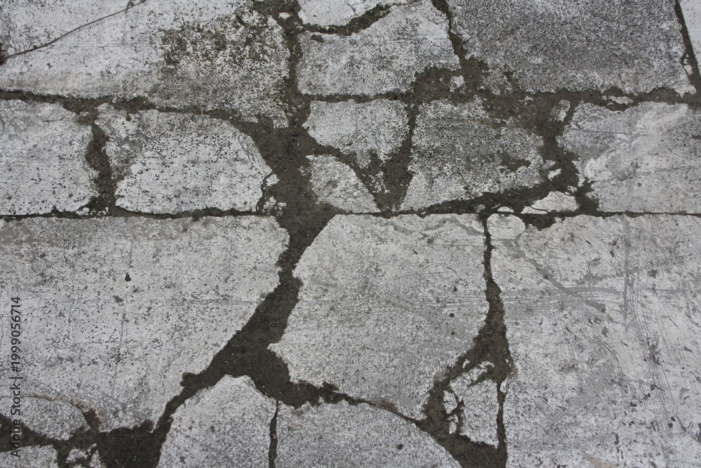 Obraz premium cracked concrete wall