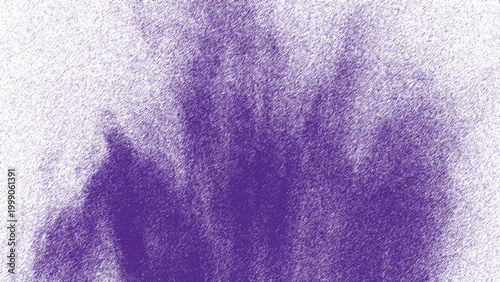 Tableau sur toile Rough purple brushstrokes scattered across a bright white textured canvas