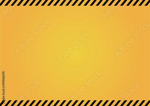 警告・危険を示す黄色・黒の背景　Warning/Hazard Alert Banner