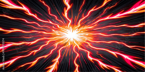 An abstract design of fiery orange and red flames creates a hot explosion pattern with burning smoke and black textures to form a powerful energy wallpaper backdrop