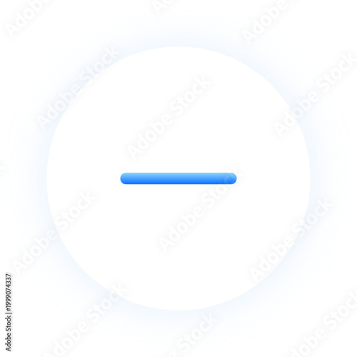 Free Download Neon blue remove minus icon with soft glow for deletion and subtraction - GFXLoad