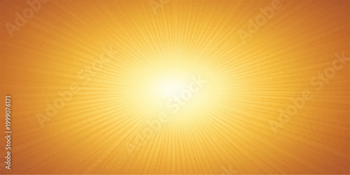 Photos Bright summer sunburst vector illustration featuring orange and yellow sun rays