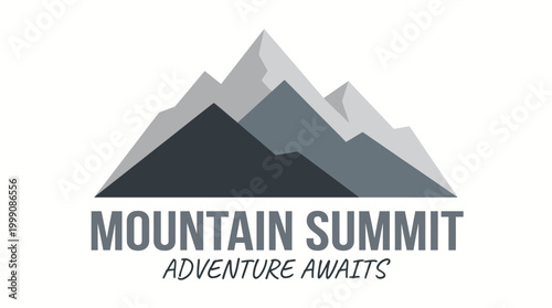 This sleek mountain logo symbolizes adventure and exploration, making it an ideal choice for outdoor brands or services seeking to inspire and attract nature enthusiasts.