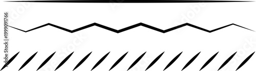 Border divider set. Slash line. Diagonal lines Border. Geometric print for caution tape or barrier. Parallel stripes. Black pattern isolated on white background vector illustration