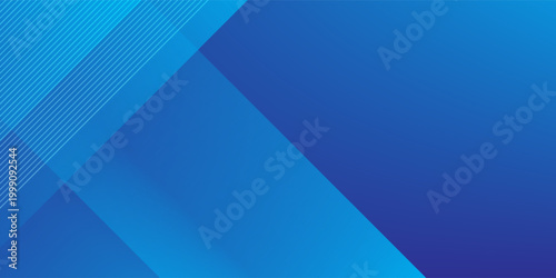Abstract blue geometric background with overlapping diamond and triangle shapes. Modern professional gradient design for corporate identity, banners, and digital presentations.