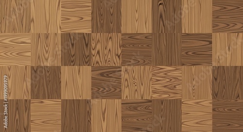 Warm toned wooden blocks seamless texture background