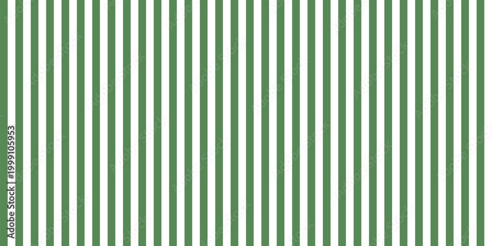 Obraz premium Clean vertical green and white stripes pattern. Minimalist parallel pinstripe background for nautical, sport, or geometric designs.