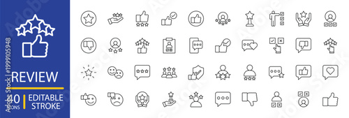 Review icon set