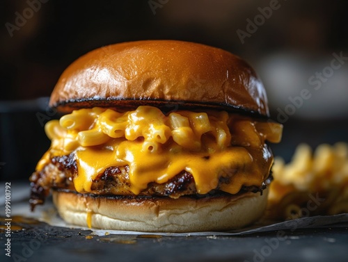 Cheddar mac 'n' cheese chicken sandwich