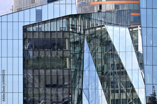 Modern office building in Vilnius, Lithuania