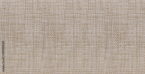 Bild auf Leinwand This high-resolution image showcases close-up of beige fabric pattern featuring a tight consistent weave that creates sophisticated tactile texture