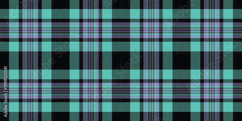 Dog tooth background pattern textile, decorating plaid seamless check. Manufacturing vector tartan texture fabric in black and bright colors.