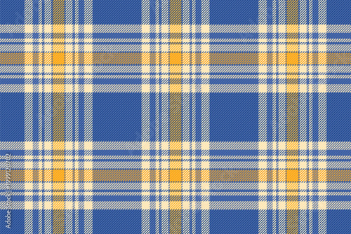 Styled background vector plaid, diwali seamless texture textile. Pretty pattern tartan fabric check in blue and light colors.