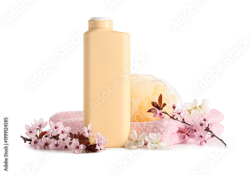 Shower gel, bath sponge, to...