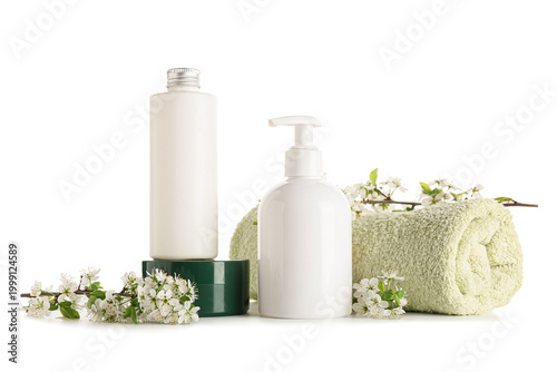 Shower gel, shampoo, towel,...