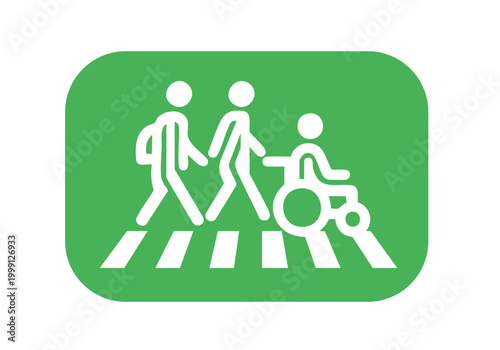 誰もが安全に渡れるバリアフリー横断歩道標識
