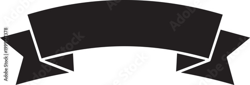 Ribbon banner vector set .