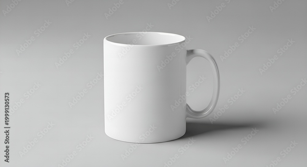 Obraz premium white cup on white background