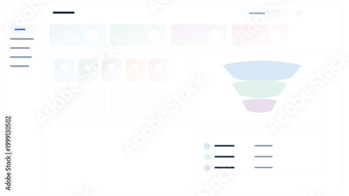 Sales funnel dashboard interface with kanban workflow CRM analytics and business conversion tracking UI