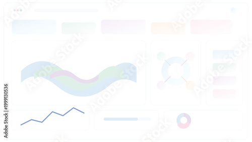 Data analytics dashboard with wave chart donut metrics and business reporting SaaS admin panel