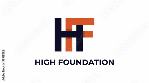 This logo showcases the initials 'HF' in a modern, bold design, representing stability and ambition, ideal for a foundation focused on high-impact initiatives and support.