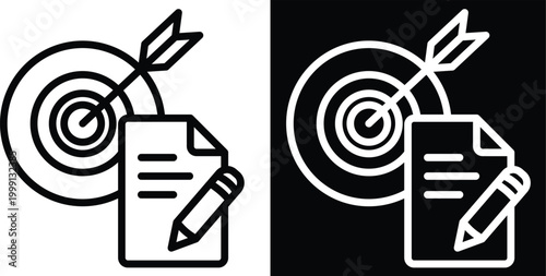 define Two-tone version in black and white background