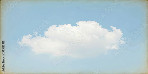 A dramatic summer landscape where a grunge cloud background meets the blue horizon of a stormy sea and sunlit ocean water