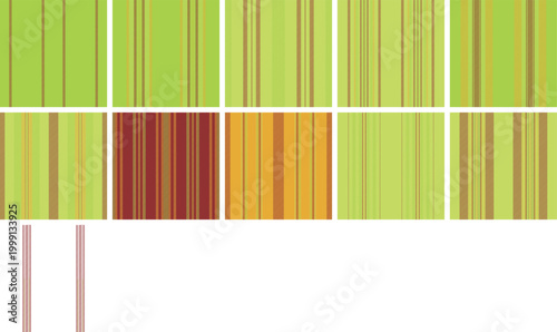 Striped pattern set tailored for composition notebooks. Classic lines designs add charm and appeal to school supplies. Vector structure ensures clean edges.