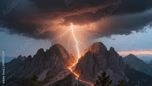 Thunder and lightening