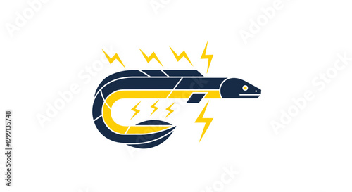Electric eel logo design.