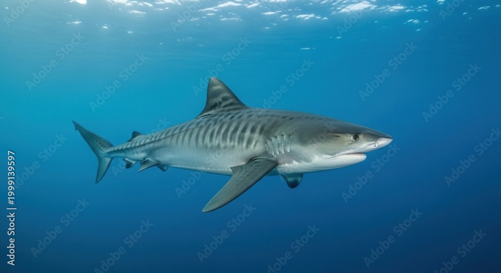 Naklejka premium great white shark